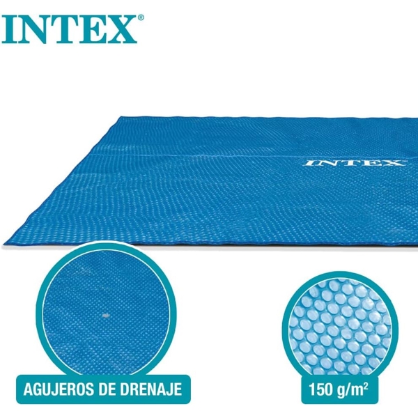 აუზის თერმო ტენტი Intex 28016, Pool Cover, Blue