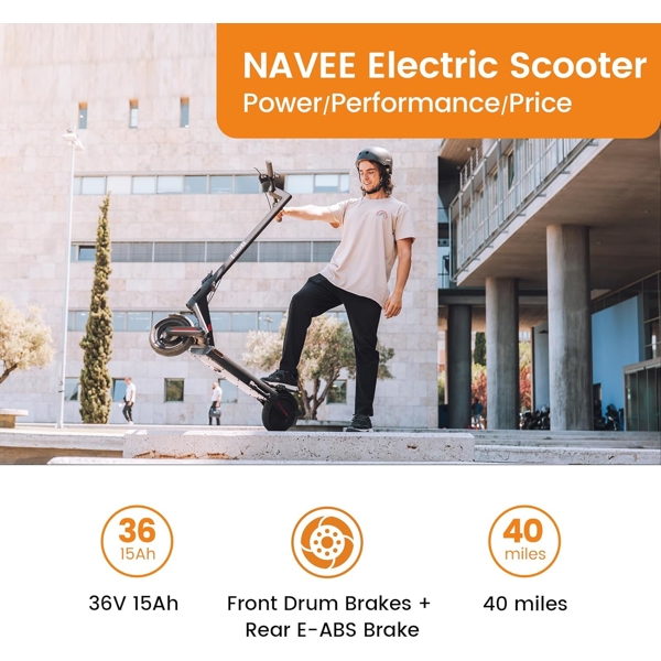 ელექტრო სკუტერი Navee S65C, 450W, Electric Scooter, Black