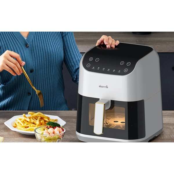 Xiaomi Deerma DEM-KZ130W, 1300W, 5.5L, Air Fryer, White/Black