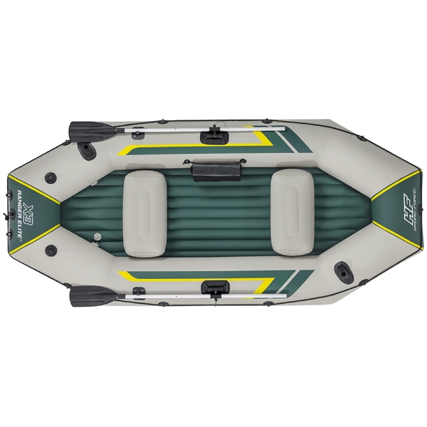 Bestway 65160, Ranger Elite X3, 3 Set, 400Kg, Raft Set, Grey/Green