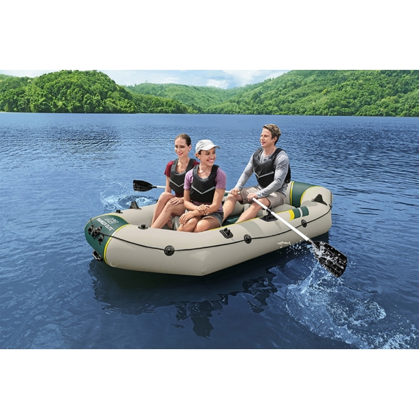 Bestway 65160, Ranger Elite X3, 3 Set, 400Kg, Raft Set, Grey/Green