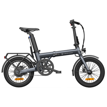 ADO Eco 16, 350W, Smart APP, Folding Electric Bike, 25KM/H, Grey