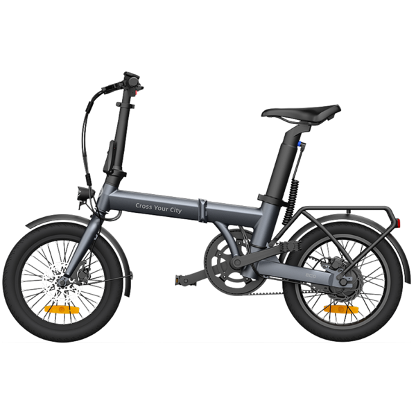 ელექტრო ველოსიპედი ADO Eco 16, 350W, Smart APP, Folding Electric Bike, 25KM/H, Grey