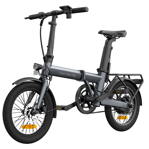 ელექტრო ველოსიპედი ADO Eco 16, 350W, Smart APP, Folding Electric Bike, 25KM/H, Grey