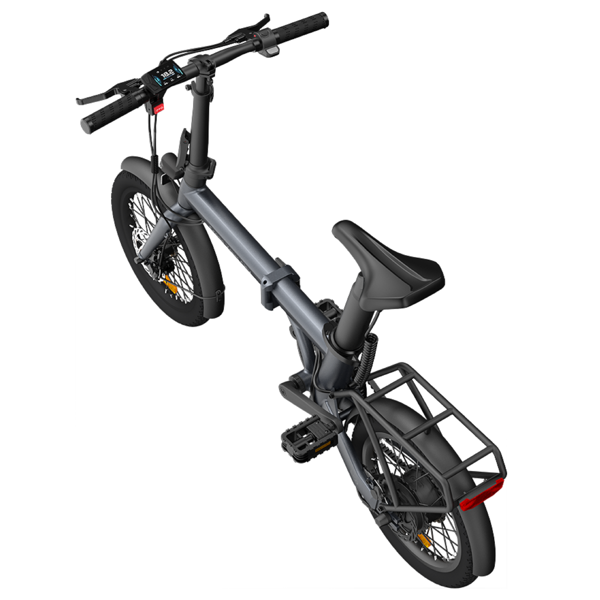 ელექტრო ველოსიპედი ADO Eco 16, 350W, Smart APP, Folding Electric Bike, 25KM/H, Grey