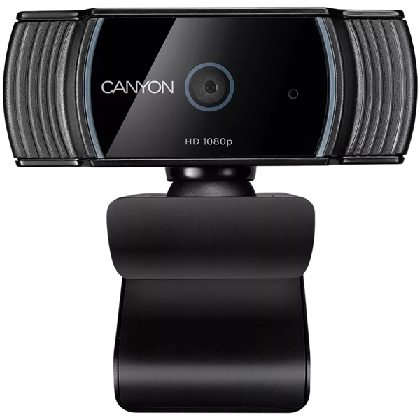 ვებკამერა Canyon CNS-CWC5, FHD, 2MP, Built-in Microphone, Webcam, Black