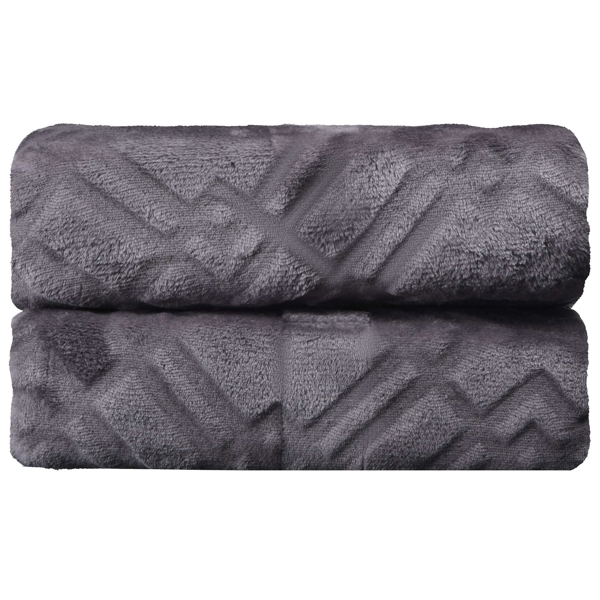 პლედი Ardesto ART0303EB Embossed, Plaid, Grey