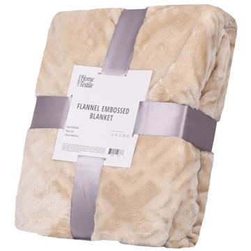 პლედი Ardesto ART0301EB Embossed, Plaid, Beige