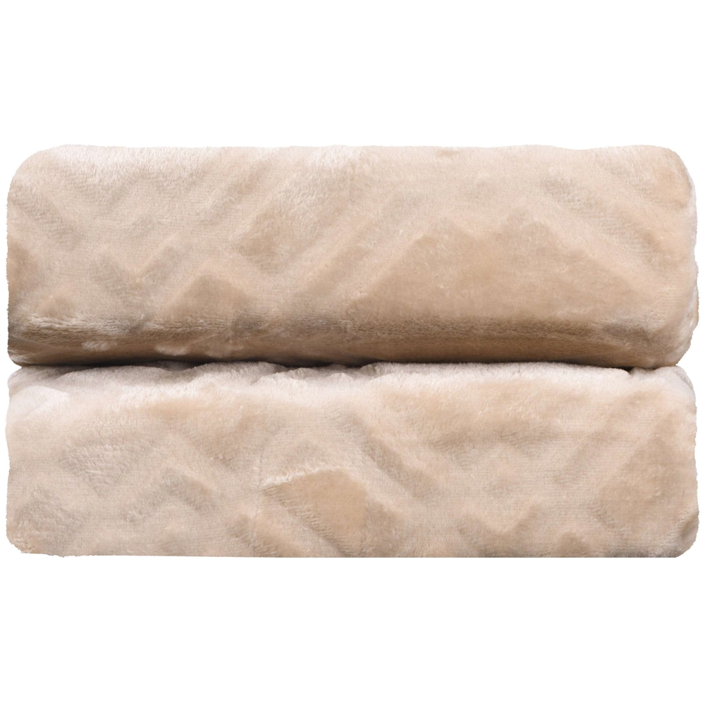 პლედი Ardesto ART0301EB Embossed, Plaid, Beige