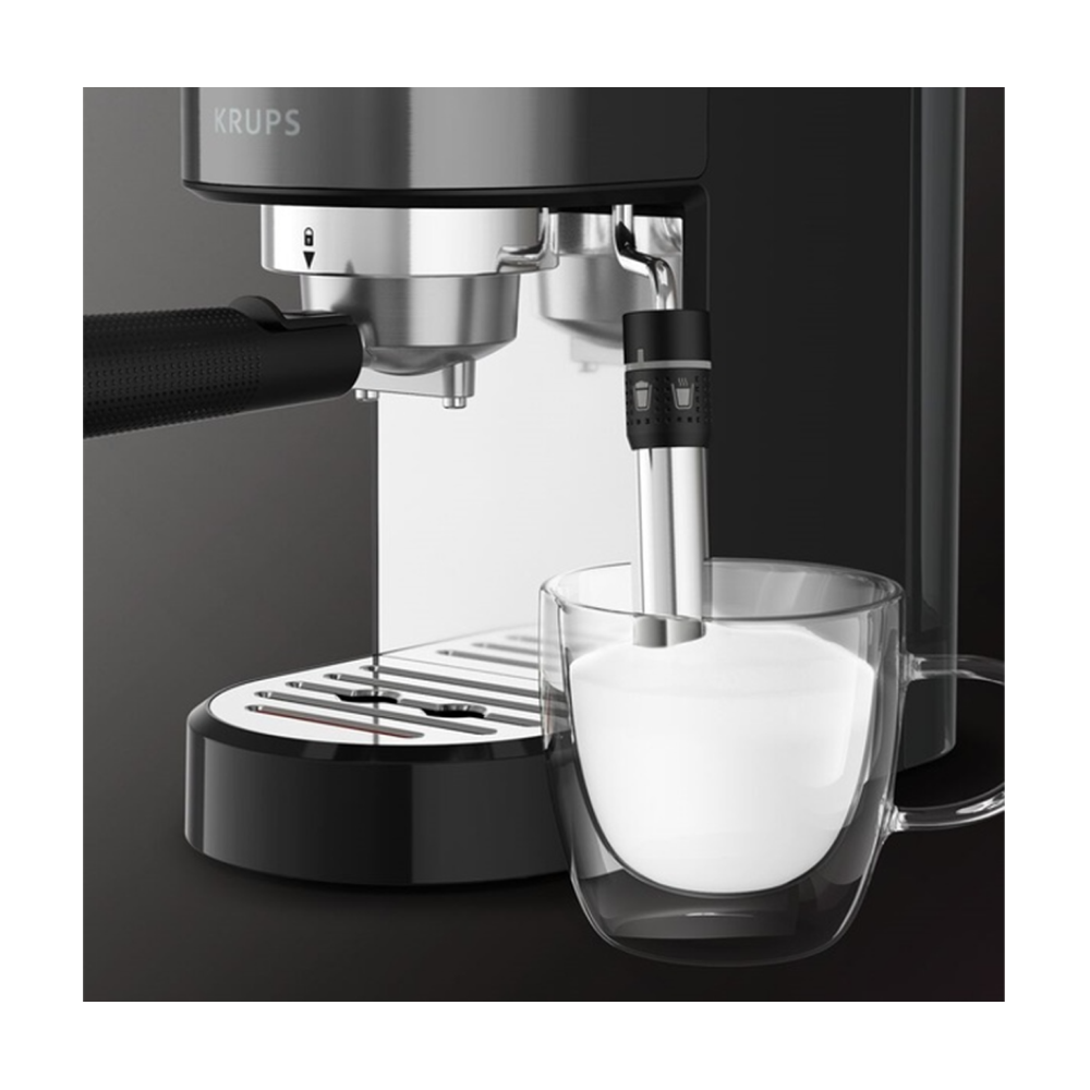 ყავის აპარატი Krups XP444G11, 1400W, 1L, Coffee Machine, Black