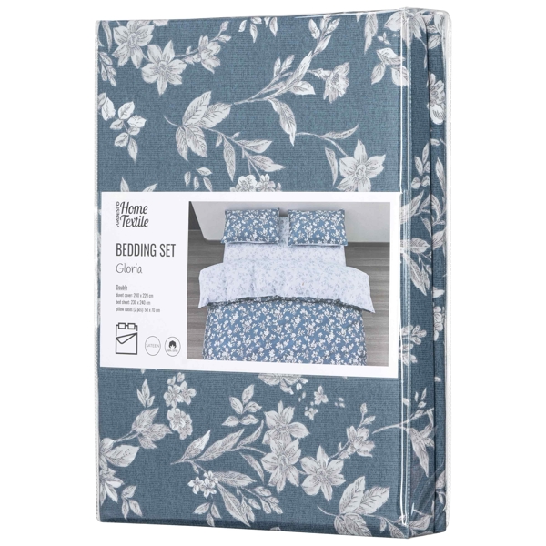 Ardesto ART2022FB Gloria, Double Bed, Flowers Blue