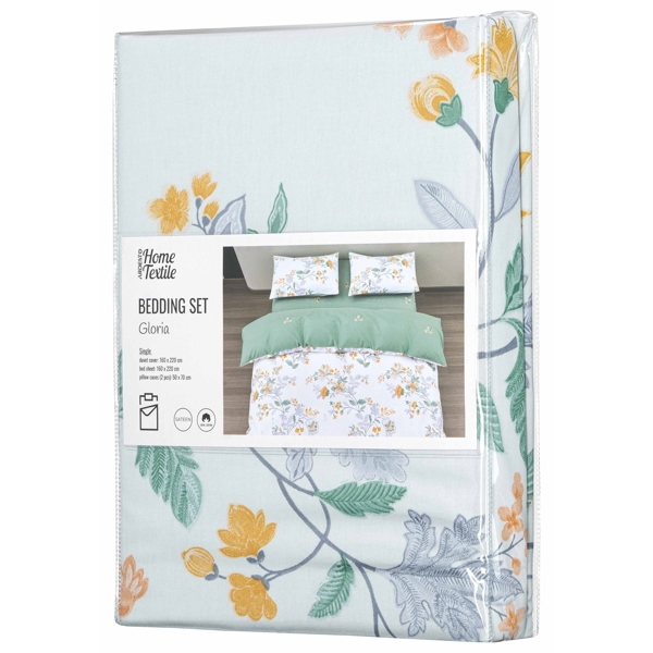 Ardesto ART2022FE Gloria, Double Bed, Flowers Green