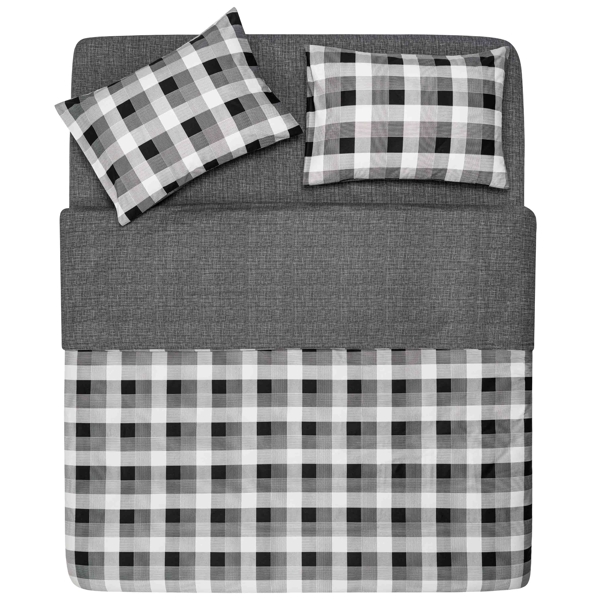 Ardesto ART2022SR Gloria, Double Bed, Squares Gray