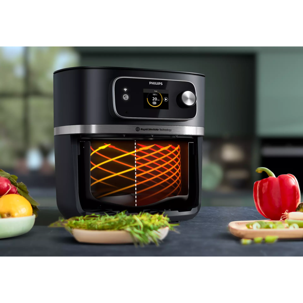 აეროგრილი Philips HD9880/90, 2200W, 8.3L, Air Fryer, Black