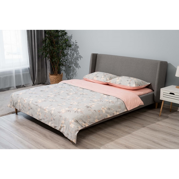 Ardesto ART2022FP Gloria, Double Bed, Flowers Pink