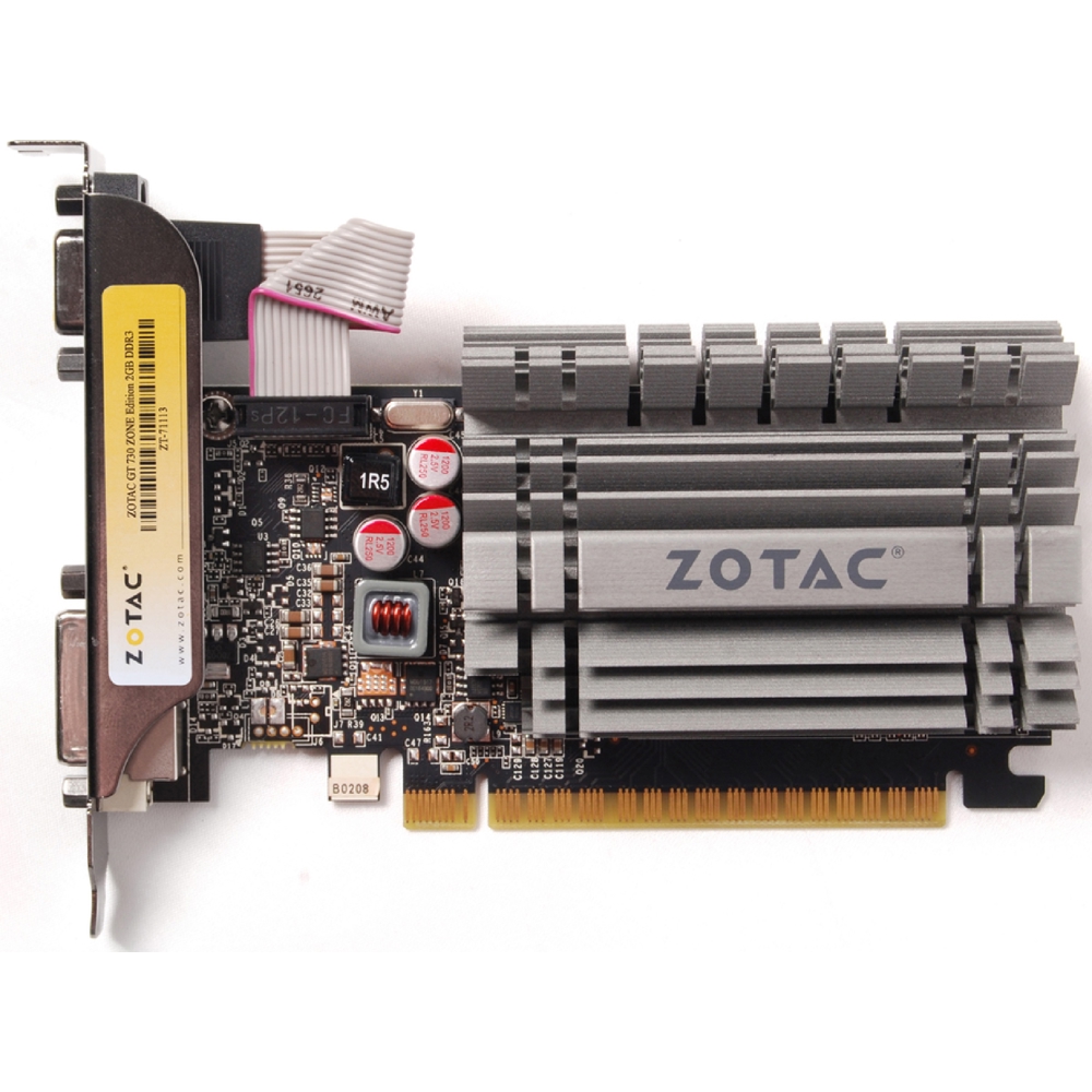 ვიდეო დაფა Zotac ZT-71113-20L, Gaming GT730, 2GB, 64bit, HDMI, VGA, DL-DVI, Black