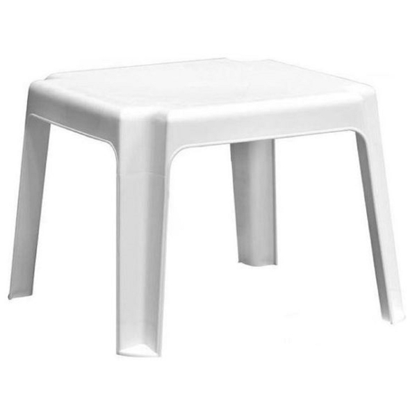 შეზლონგის მაგიდა Aleana 100031, Table For Chaise Lounge, White