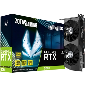 ვიდეო დაფა Zotac ZT-A30600H-10M, Gaming RTX3060, 12GB, 192bit, HDMI, DP, Black