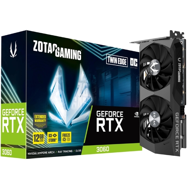 Zotac ZT-A30600H-10M, Gaming RTX3060, 12GB, 192bit, HDMI, DP, Black