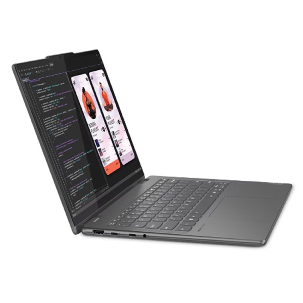 ნოუთბუქი Lenovo 83DK0065RK Yoga 7, 14", Ryzen-5 8640HS, 16GB, 512GB SSD, Integrated, W11H, Storm Grey