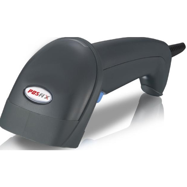 Posfix PF-1020, USB-COM, PS2, RS232, Barcode Scanner, Black