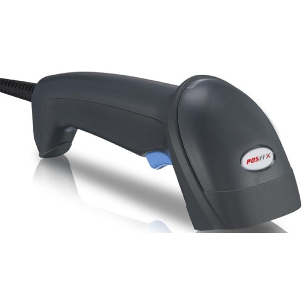 Posfix PF-1020, USB-COM, PS2, RS232, Barcode Scanner, Black