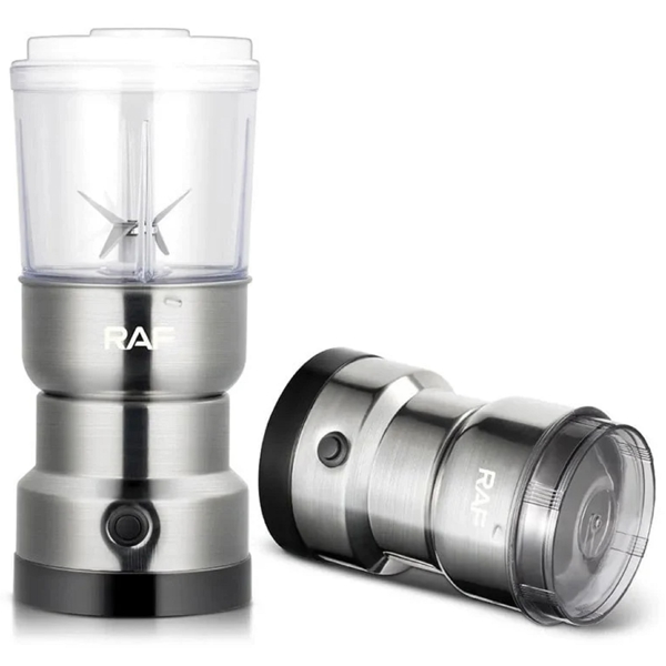 Raf R.7126, Coffe And Juice Blender, Silver