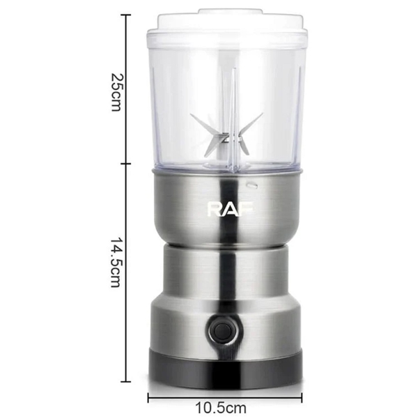 Raf R.7126, Coffe And Juice Blender, Silver