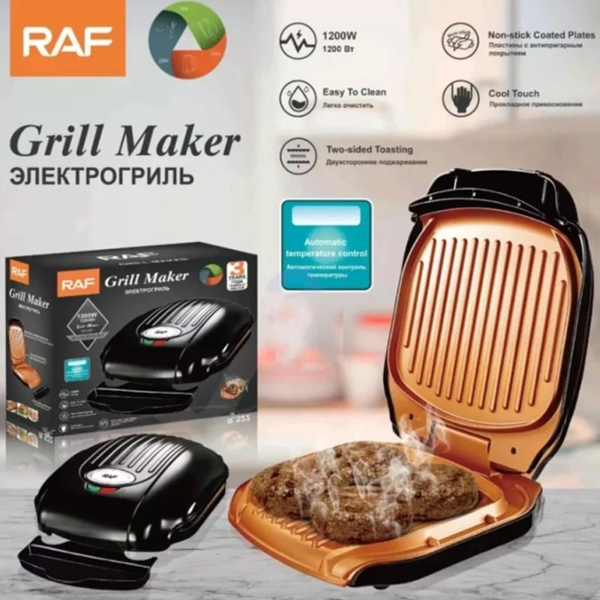 Raf R.522, 1200W, Grill, Black