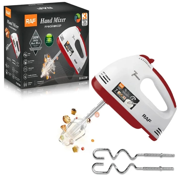 მიქსერი Raf R.6633, 260W, Mixer, White