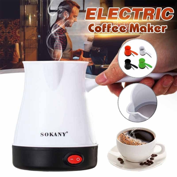 Sokany SK-205, 800W, 0.5L, Coffee Pot, White