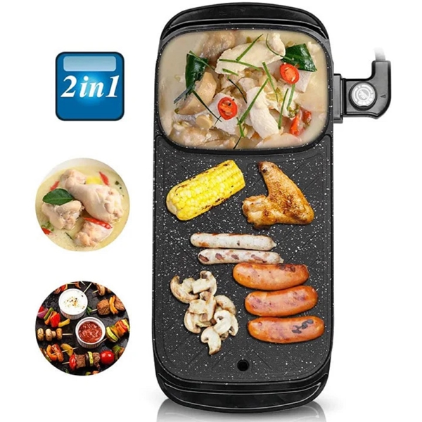 გრილი Raf R.5303, 1500W, Multifunctional Electric Baking Pan, Black