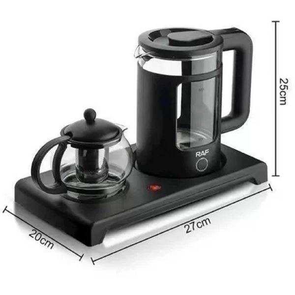 ელექტრო ჩაიდანი Raf R.7855, 1500W, 1.8L, Electric Kettle, Black