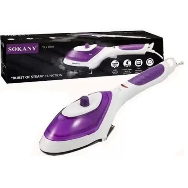 Sokany YG-888, 1000W, 70ML, Steam Iron, Purple