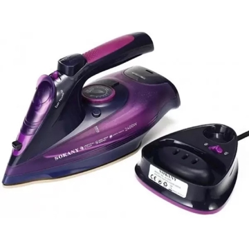 Sokany SOK8085, 2400W, 340ML, Steam Iron, Purple 