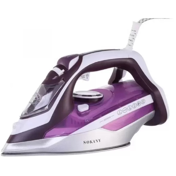 Sokany SL-801, 2200W, 310ML, Steam Iron, Purple