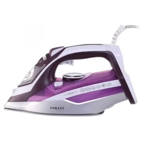 Sokany SL-801, 2200W, 310ML, Steam Iron, Purple