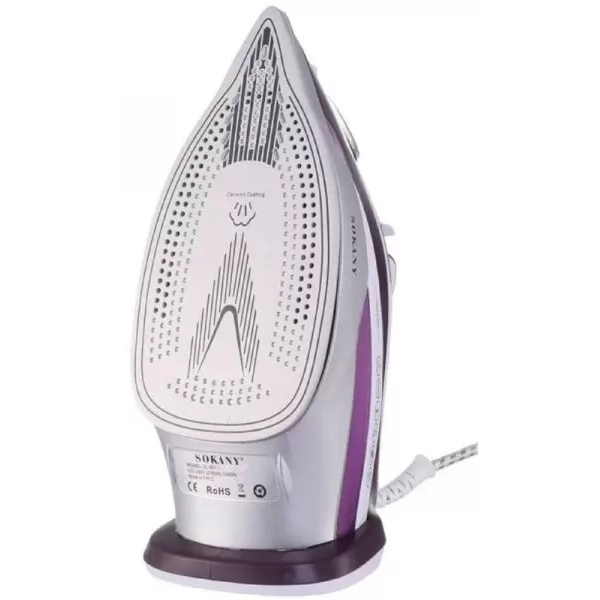 Sokany SL-801, 2200W, 310ML, Steam Iron, Purple