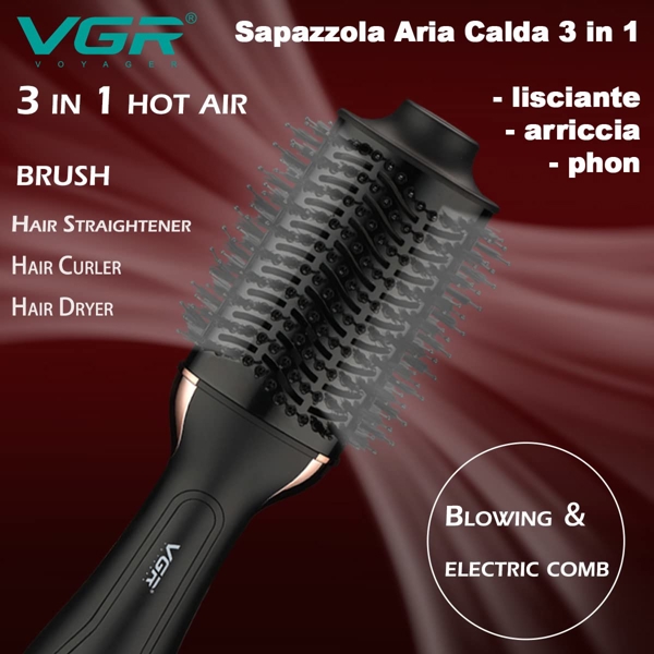 VGR V492, 1000W, Hair Styler, Black