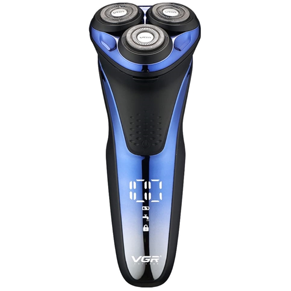 VGR  V-306, Electric Shaver, Blue/Black