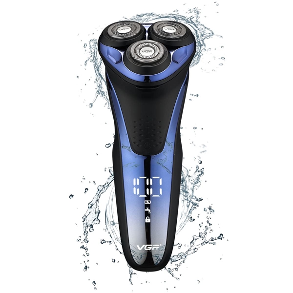 VGR  V-306, Electric Shaver, Blue/Black