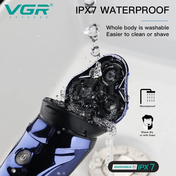 წვერსაპარსი VGR V-305, Electric Shaver, Blue