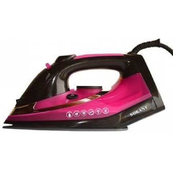 Sokany AJ-2081, 2400W, 300ML, Steam Iron, Pink