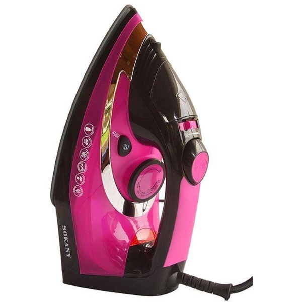 Sokany AJ-2081, 2400W, 300ML, Steam Iron, Pink