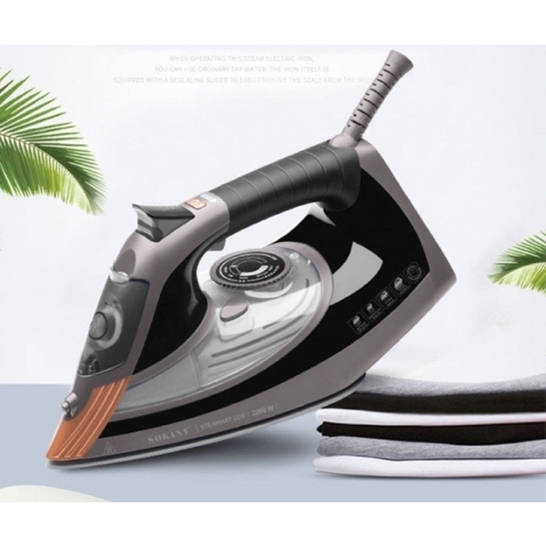 ორთქლის უთო Sokany HJ-2083, 2200W, 350ML, Steam Iron, Grey