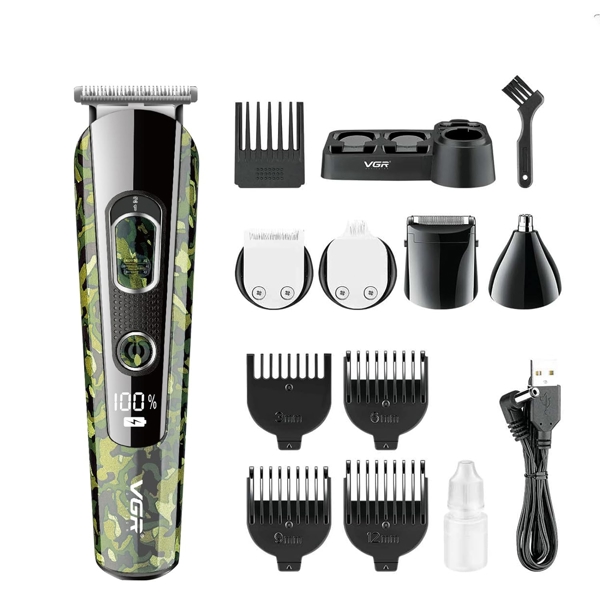 VGR V-102, Hair Trimmer, Green