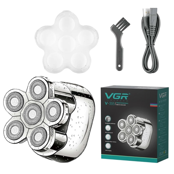 წვერსაპარსი VGR V-395, Electric Shaver, Silver