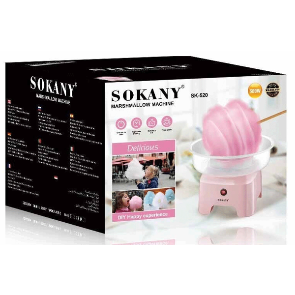 Sokany SK-520, 500W, Marshmallow Machine, Pink