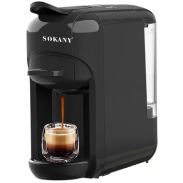 Sokany SK-516, 1550W, 600ML, Coffee Machine, Black