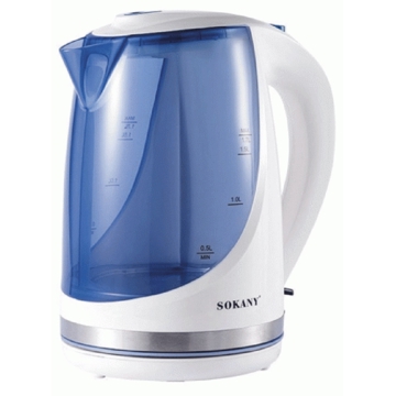 ელექტრო ჩაიდანი Sokany FK-1508A, 2200W, 1.7L, Electric Kettle, White